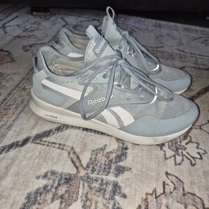Reebok Sky Blue and White Athletic Shoes